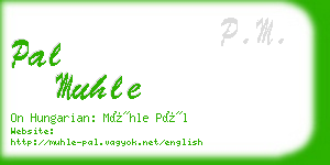 pal muhle business card